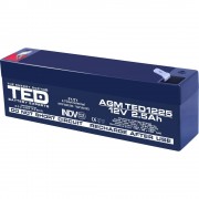 Acumulator Stationar VRLA AGM 12V - 2.5Ah TED