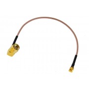 Pigtail MMCX Male / SMA Male Right Angle 20cm