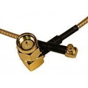 Pigtail MMCX Male / SMA Male Right Angle 20cm 2