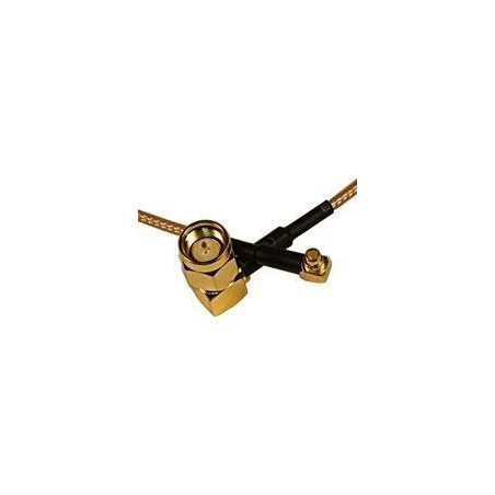 Pigtail MMCX Male / SMA Male Right Angle 20cm