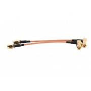 Pigtail RPSMA Male / RPSMA Male Right Angle 10cm