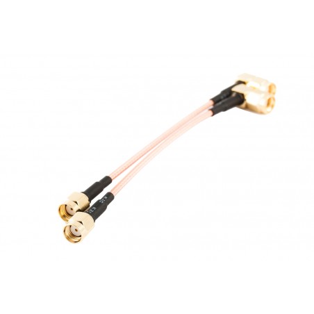 Pigtail RPSMA Male / RPSMA Male Right Angle 10cm