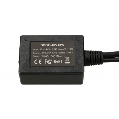 PoE Inverter Gigabit de la 10-30V la 48V, 1...