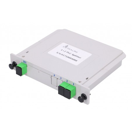 Separator de Fibra Optica PLC 1:2 cu Adaptoare SC/APC tip Slot Extralink