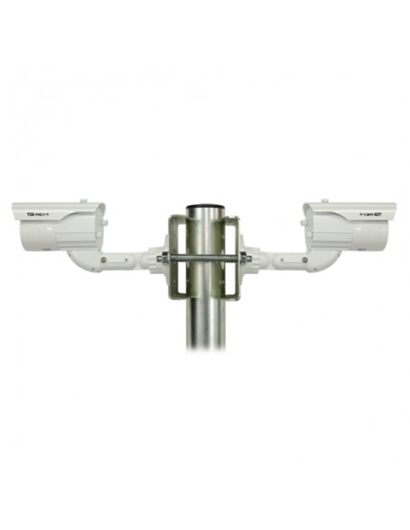 Suport Universal cu Găuri pentru Stâlp - Zincat, (L)170mm, (h)120mm, (d)38-51mm