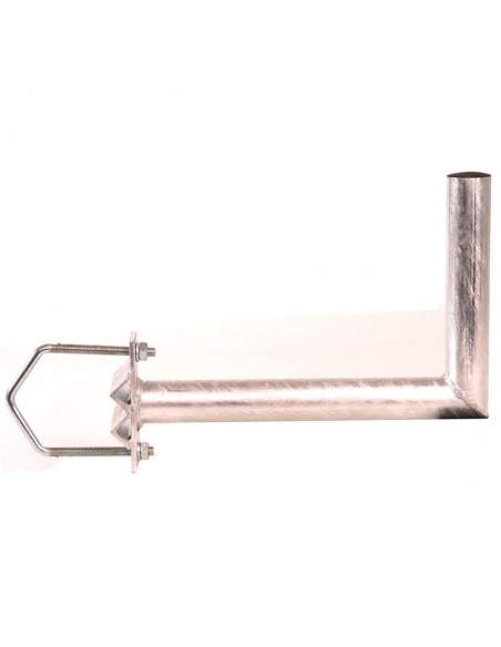Suport Antena Tip L + 1x U-Bolt 100mm, Montare pe Catarg, (L)300mm, (h)200mm, (d)42mm