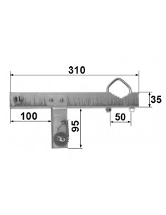 Suport Teava Antena + 1x U-Bolt 50mm, Montare pe Semineu,... 2