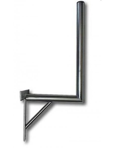 Suport Antena Tip L cu Baza T, Montare pe Perete, (L)350mm, (h)600mm, (d)42mm
