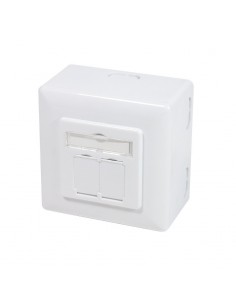 Priza RJ-45 CAT 6 Incastrabila/Aplicabila cu 2 Iesiri...