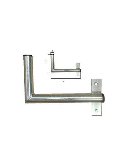 Suport Antena Tip L, Montare pe Perete (Lateral Dreapta), (L)250mm, (h)120mm, (d)28mm