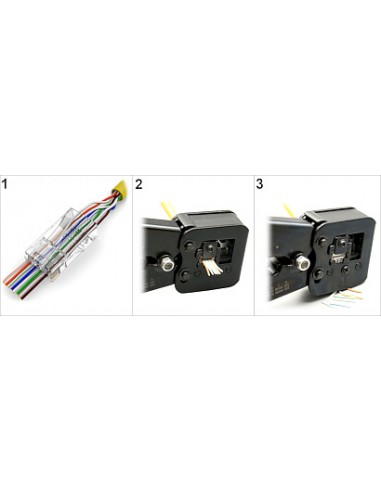 Mufa Retea RJ45 CAT 6 Pass-Through