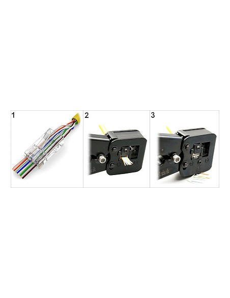 Mufa Retea RJ45 CAT 6 Pass-Through