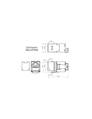 Modul Keystone CAT 6 Ecranat cu Taiere Rapida...