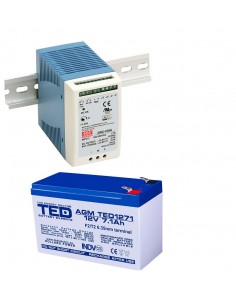 Sursa de Tensiune pe Sina DIN cu Functie UPS 13.8V 4.5A... 2