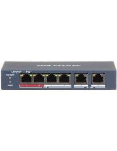 Switch PoE 4 Porturi DS-3E0106P-E/M Hikvision