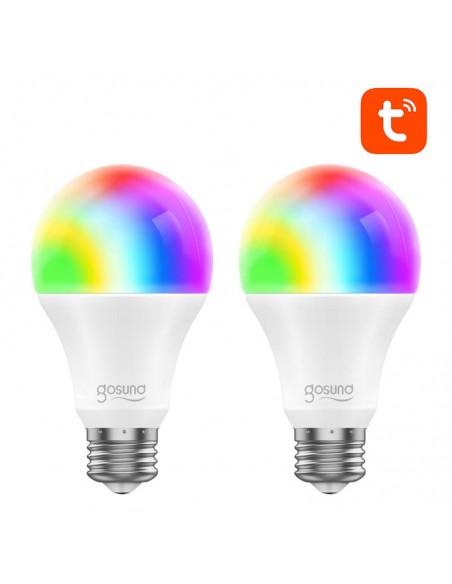 Set 2x Becuri Inteligente RGB Nite Bird E27, 220V, 800lm GOSUND