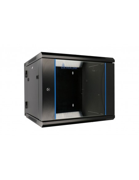 Cabinet Rack 19" 12U 600x600x640mm AZH cu două secțiuni Extralink