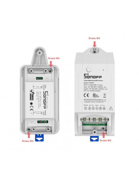 Suport pentru Montaj DR pe Sina DIN Rail Tray SONOFF