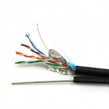 Cablu FTP CAT 5E 24 AWG cu Sufa de Exterior Teletronic