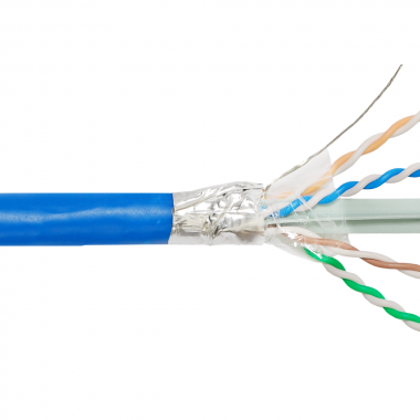 Cablu FTP CAT 6 Cupru Masiv, 24 AWG, Albastru TED