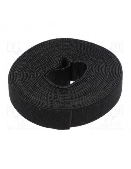 Banda Tip VELCRO/cu Scai Neagra, 16mm latime, 4m LogiLink