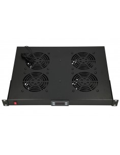 Panou ventilator 19", 4 ventilatoare, cu termostat Extralink 2