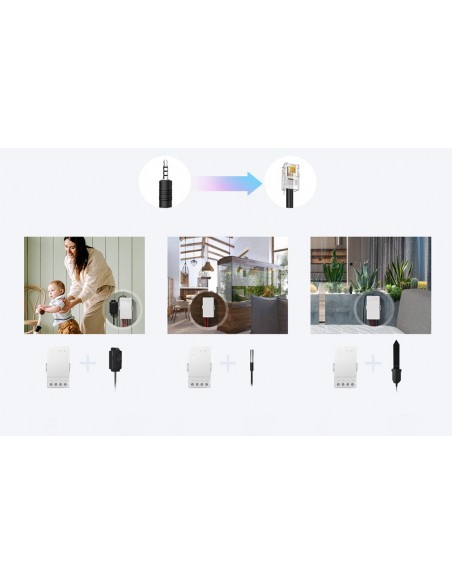 Senzor Inteligent WiFi TH Origin de monitorizare a temperaturii și umidității THR316 SONOFF