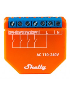 Controler Wi-Fi Shelly PLUS I4, 4 intrări