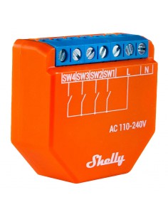 Controler Wi-Fi Shelly PLUS I4, 4 intrări 2