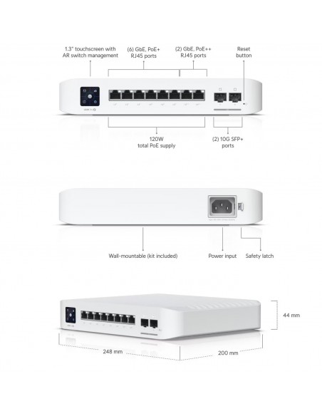 Switch PoE USW-Pro-8-PoE Ubiquiti