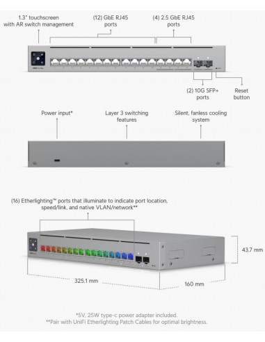 Switch UniFi USW-PRO-MAX-16 Ubiquiti