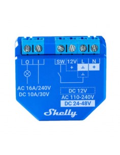 Releu Plus 1 x2 potential-free, WiFi/Bluetooth Shelly