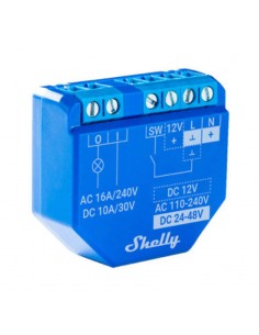 Releu Plus 1 x2 potential-free, WiFi/Bluetooth Shelly 2