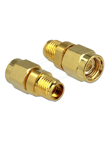 Adaptor RP-SMA Male / SMA Jack Female Delock