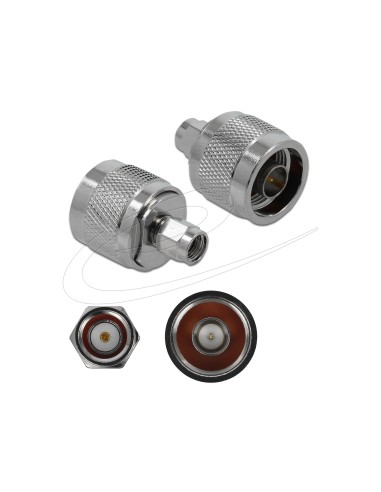 Adaptor N Male / RP-SMA Male 10 GHz Delock