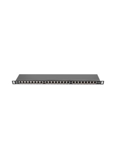 Patchpanel 24 Porturi 0.5U Cat.6 ecranat Negru Lanberg 2