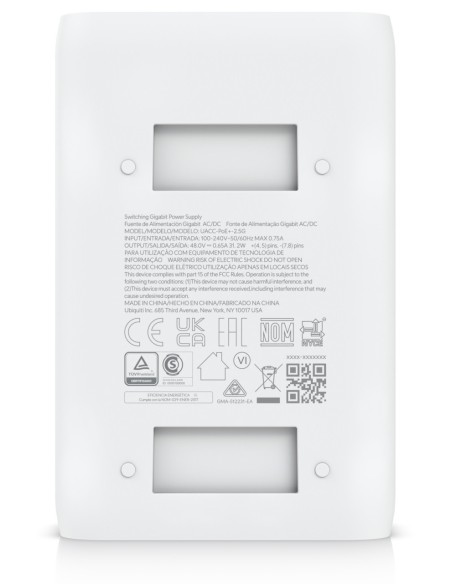 Adaptor PoE+ 802.3at, 48V 0.65A 30W, 2,5 Gbps Ubiquiti